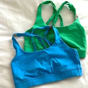 Set of 2- Like new lululemon sports bras sz 2